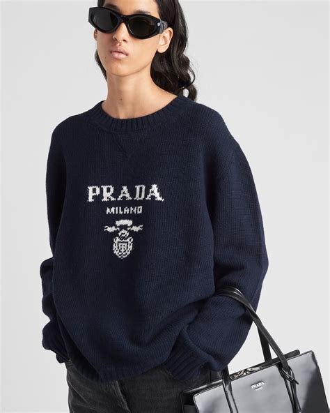 prada milano pullover|prada logo hoodie.